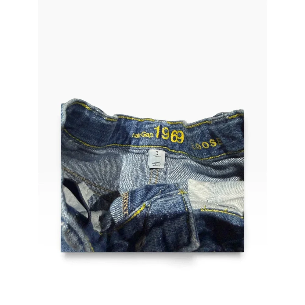 Baby Gap 1969 Loose Fit Distressed Blue Jeans Kids Size 3 Years Medium Wash